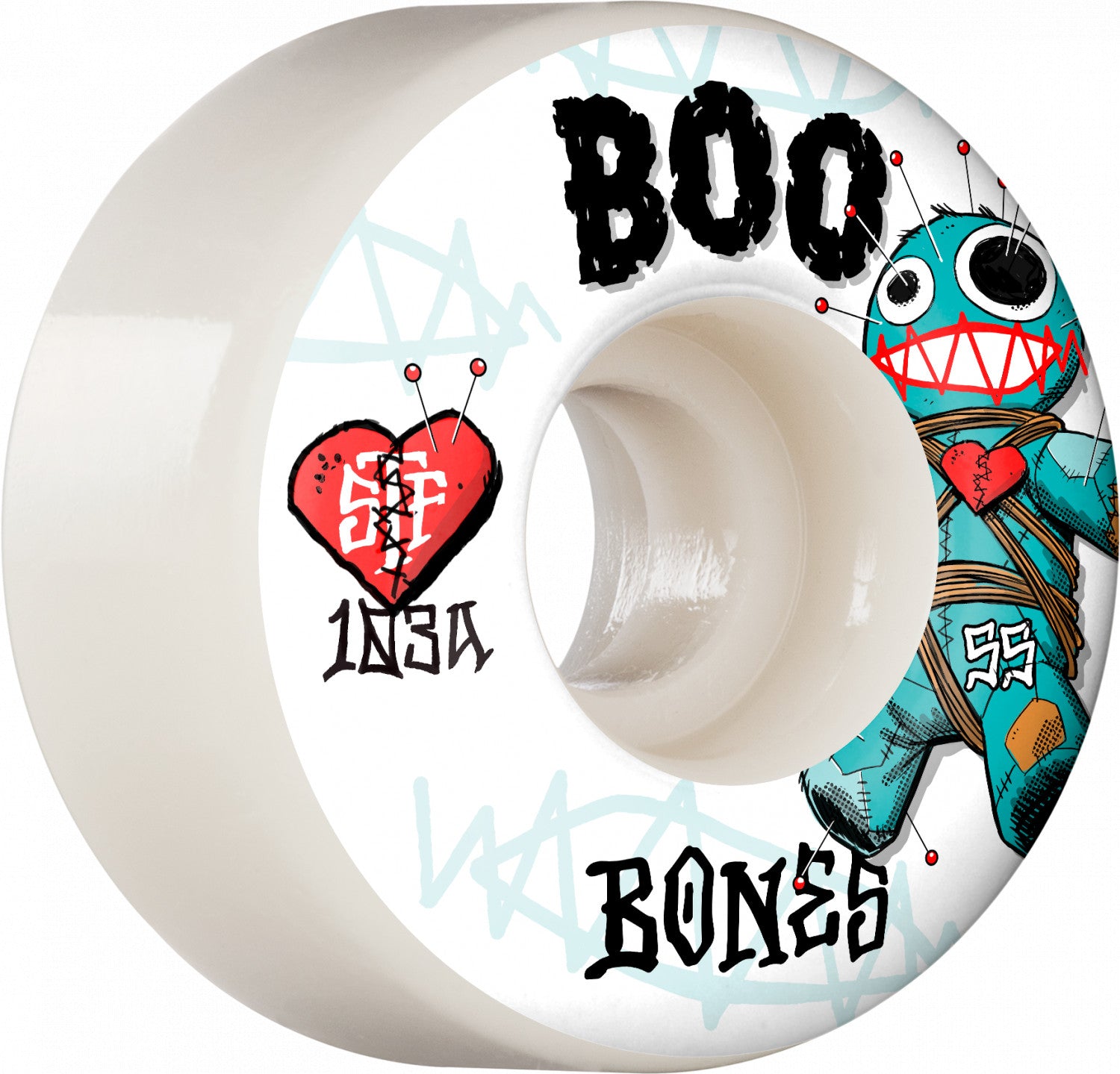V4 Wide Boo Johnson Voodoo Bones STF Skateboard Wheels