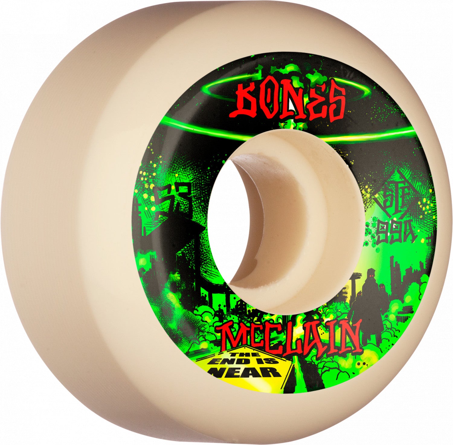 Brad McClain Apocalypse Bones STF V5 Sidecut Skateboard Wheels