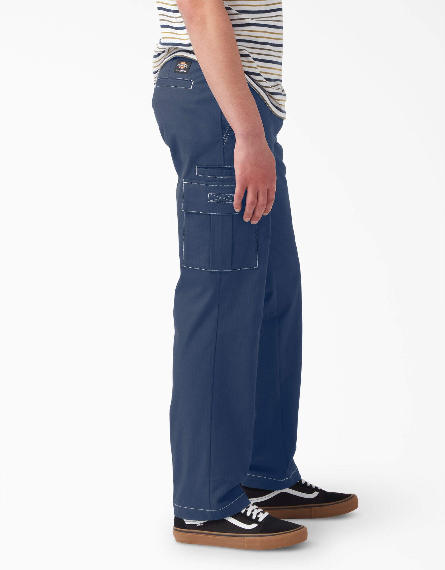 Ink Navy Dickies Skateboarding Ripstop Cargo Pants Side