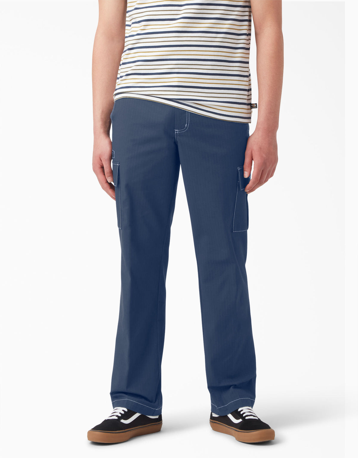 Dickies WPSK97 Skate Ripstop Cargo Pants - Ink Navy/White Stitch
