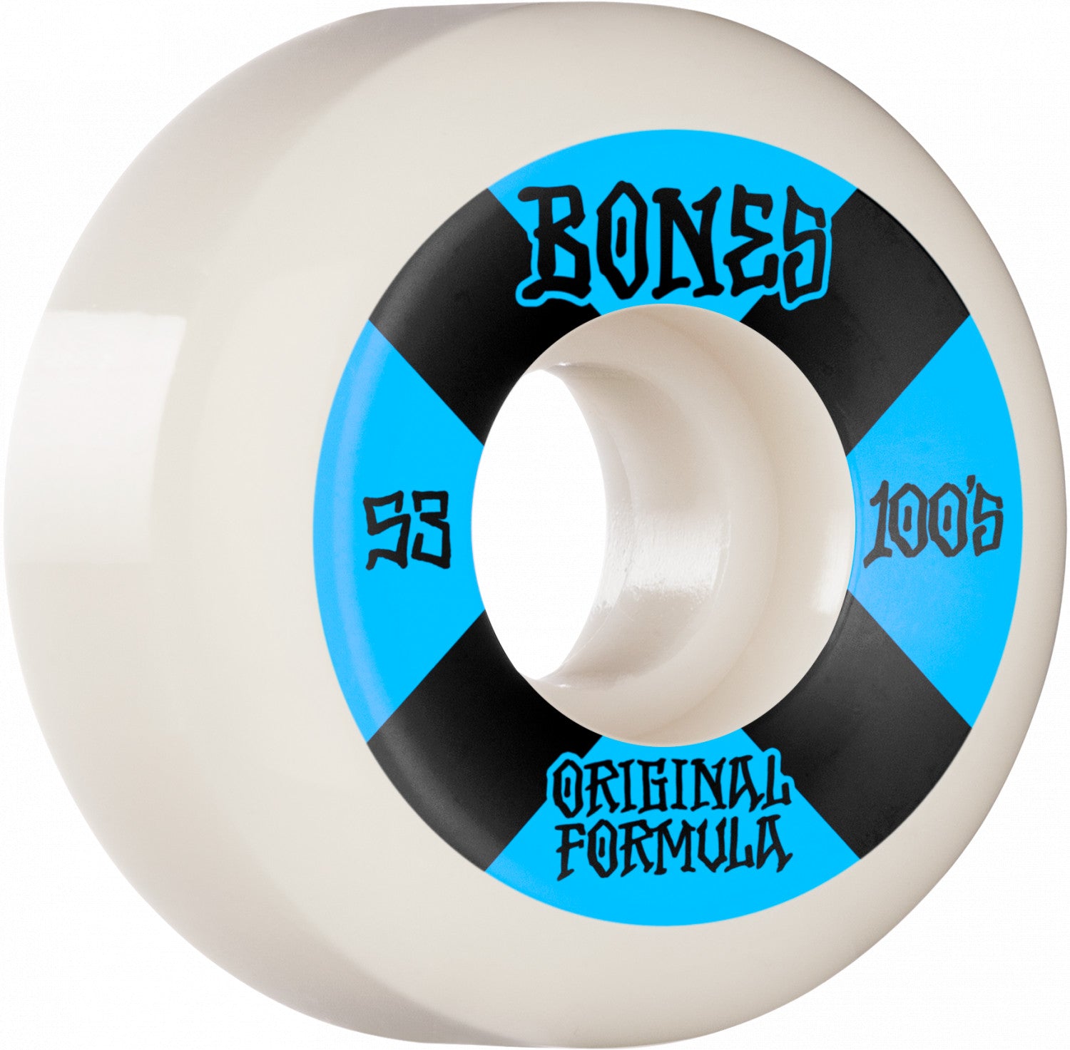 53mm Sidecut #4 Bones 100s OG Skateboard Wheels