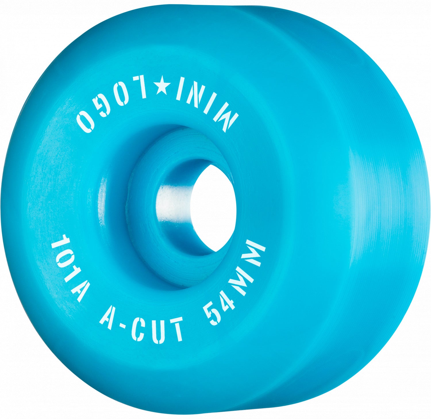 Blue 101a A-cut Mini Logo Skateboard Wheels