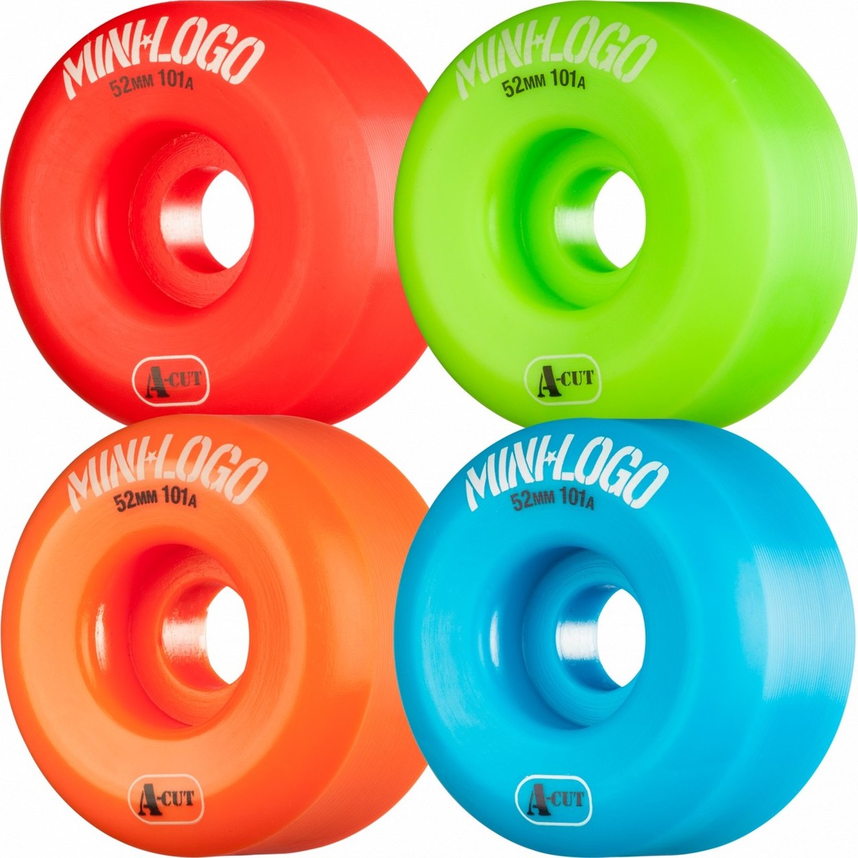 Mini Logo A-Cut 101a Skateboard Wheels - Multi Color