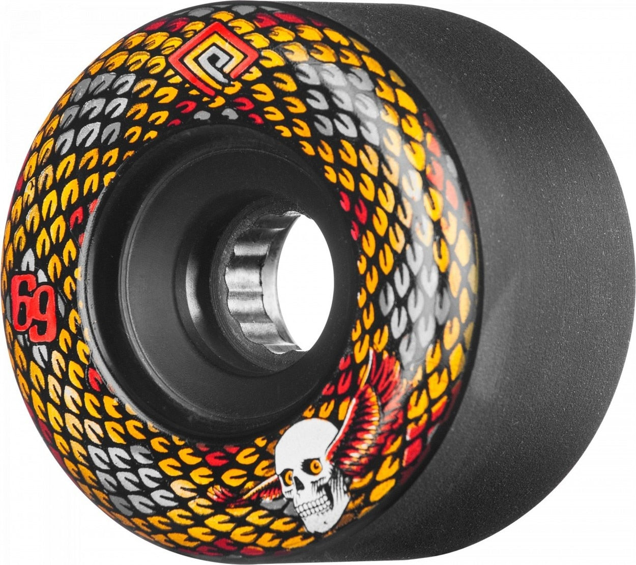 Powell Peralta Snakes 75a Skateboard Wheels - Black