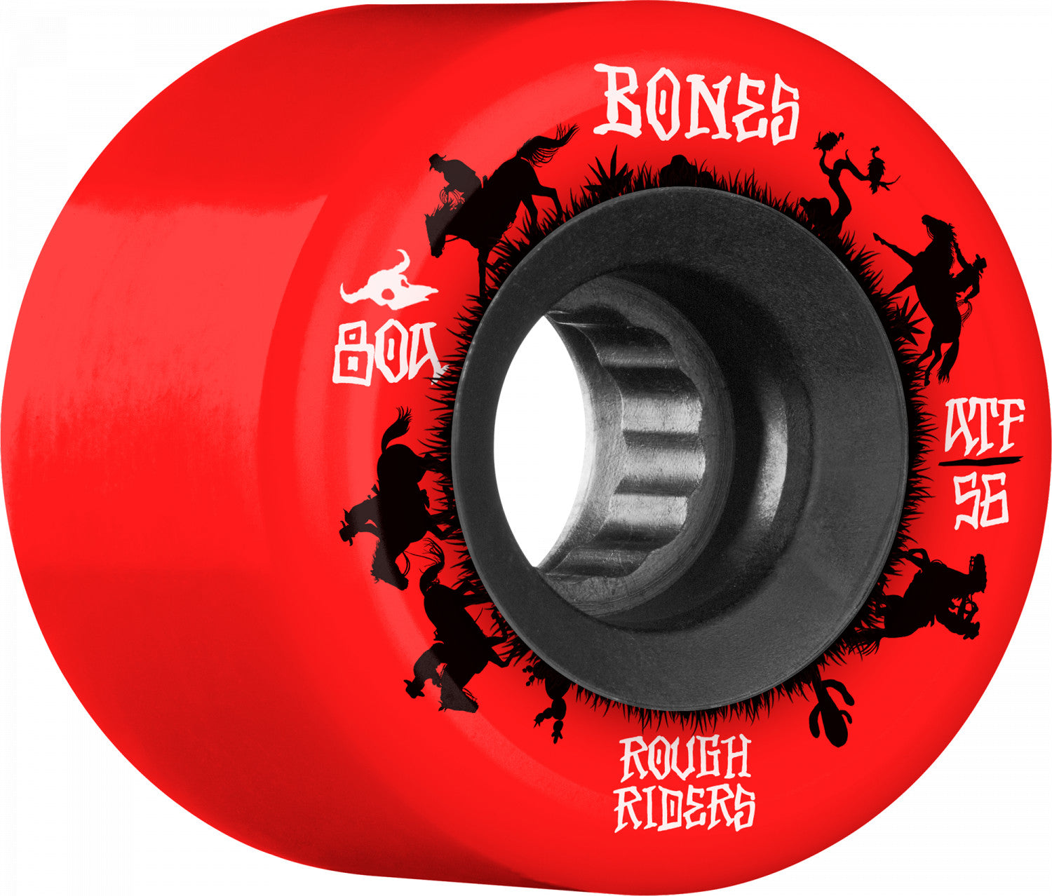 Red ATF Bones Wranglers Rough Riders Cruiser Wheels