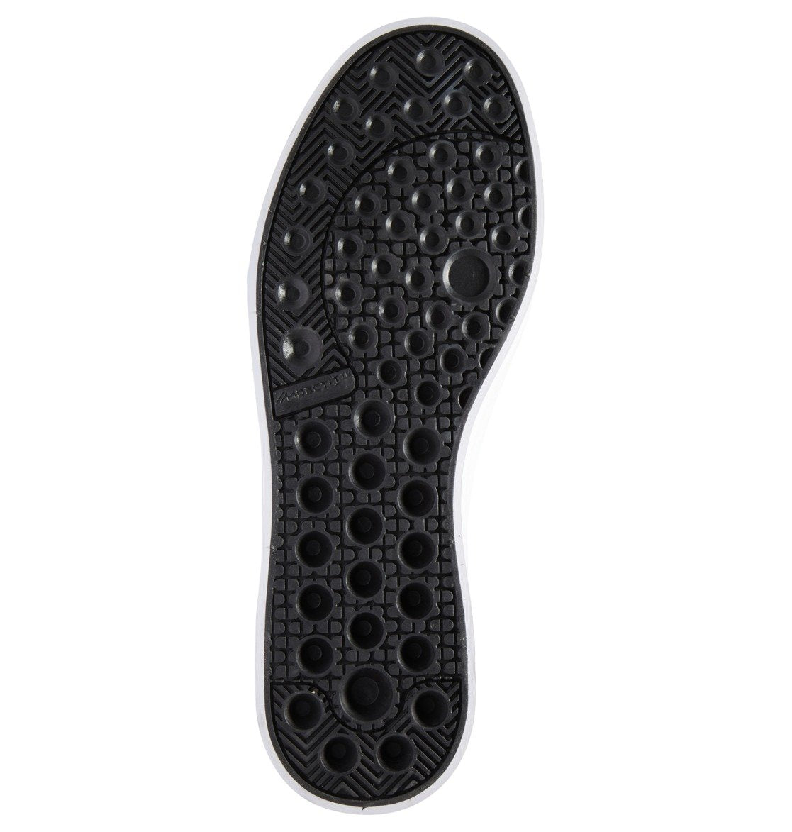 Black/Red Hyde DC Skateboarding Shoe Bottom