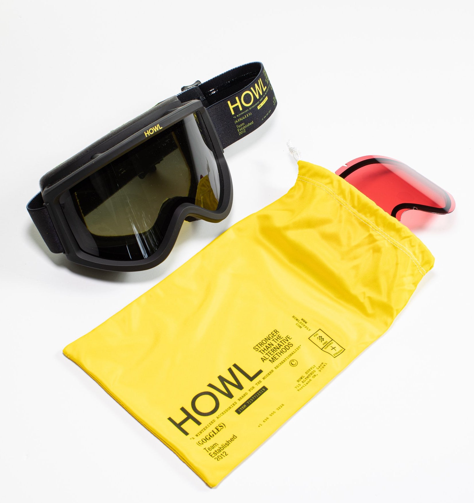 Black Odyssey Howl Snowboard Goggles