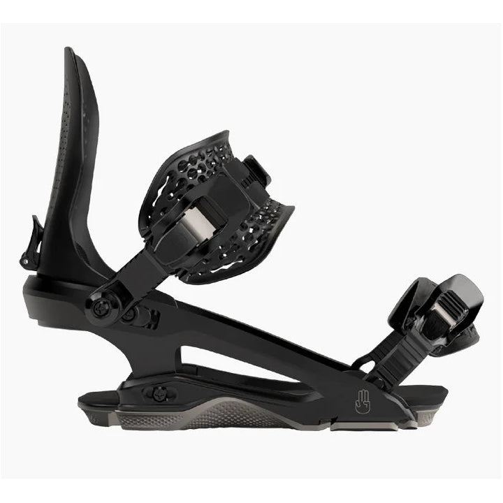 2023 Black FullWrap Chaos Bataleon Snowboard Bindings Side