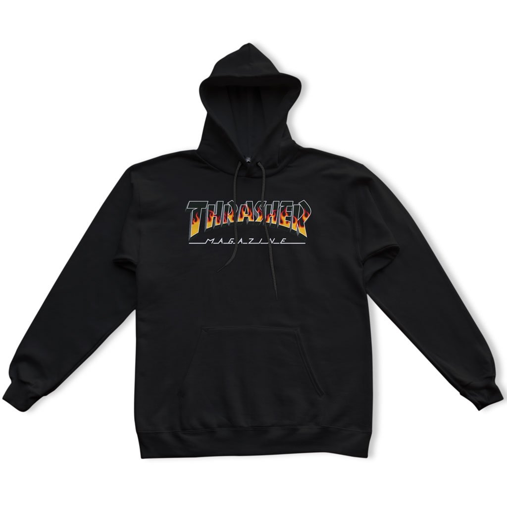 Black BBQ Redux Thrasher Magazine Pullover Hoodie
