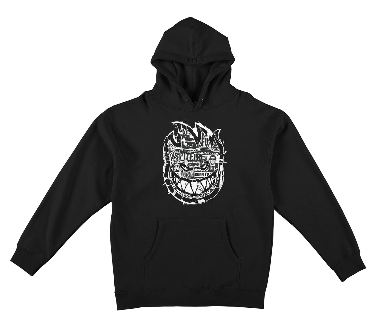 Spitfire Ransom Bighead Pullover Hoodie - Black/White
