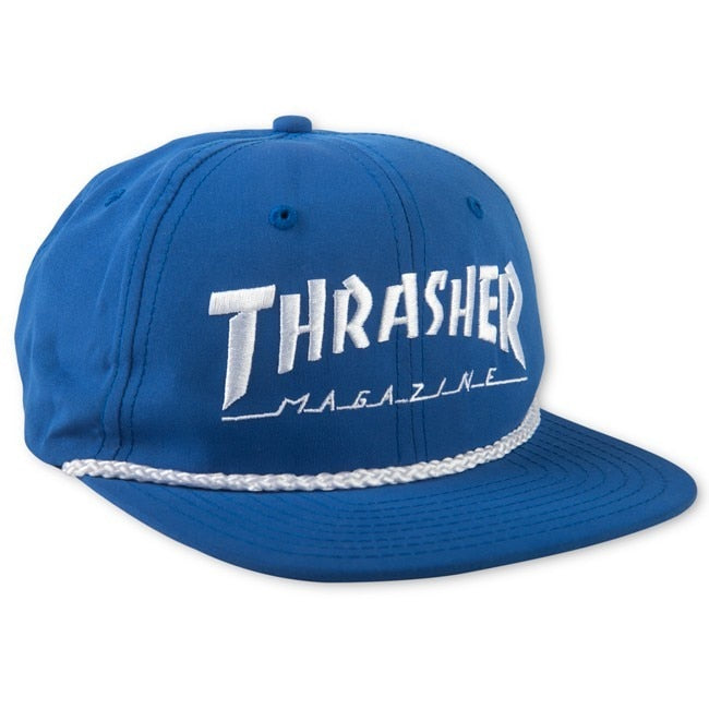 Thrasher Rope Snapback - Blue/White