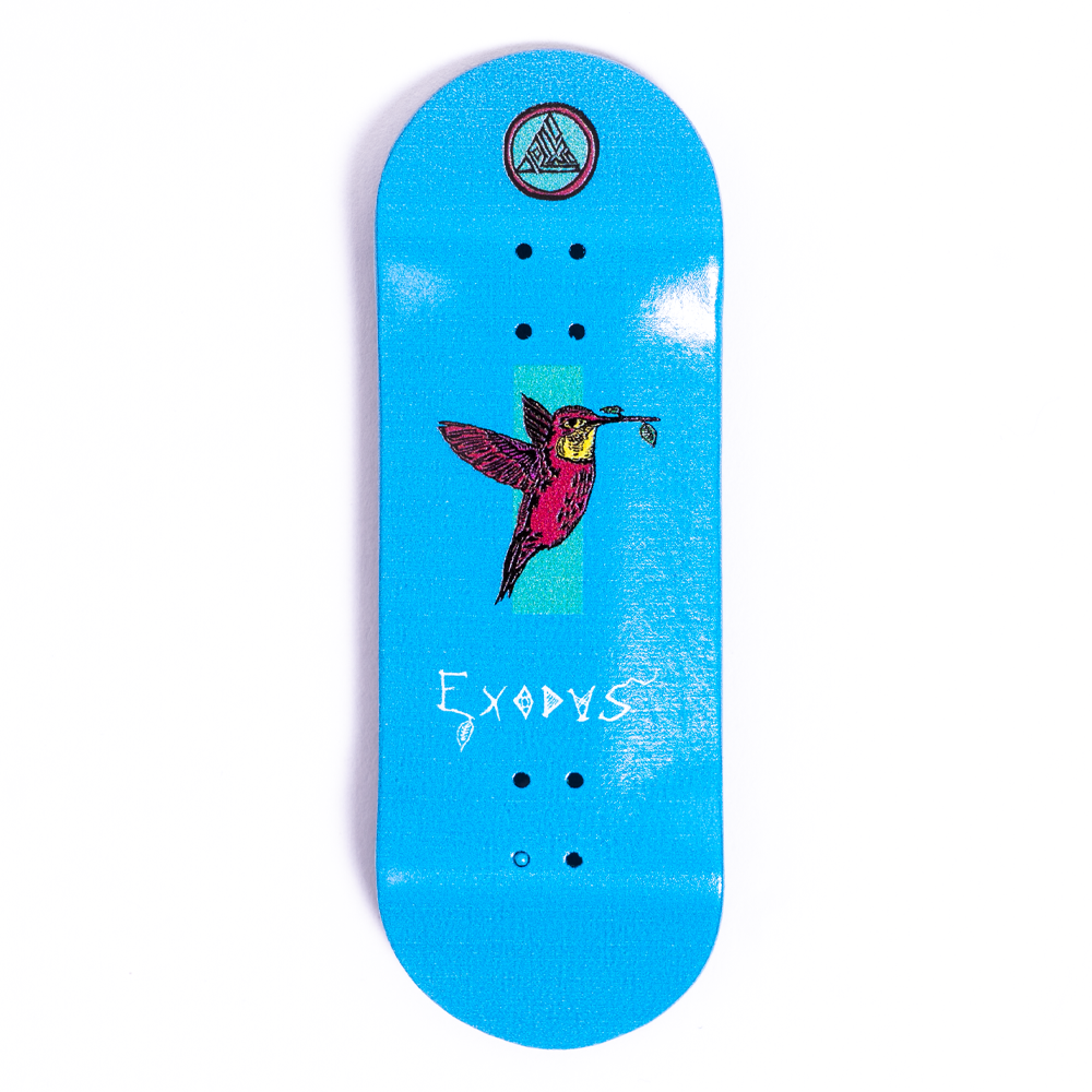 Blue Anoixi Rose Exodus Deep Concave Fingerboard Deck