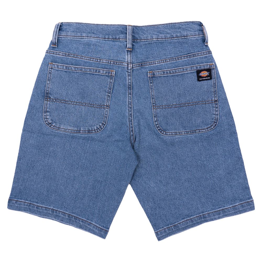 Light Denim Wingville 11" Dickies Loose Fit Shorts back