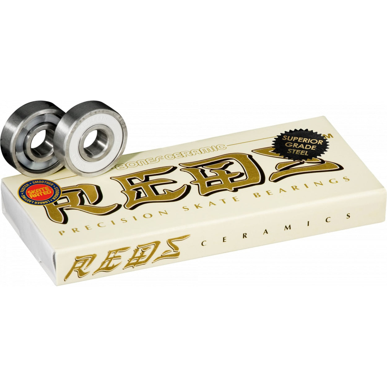 Bones Ceramic Super Reds Skateboard Bearings