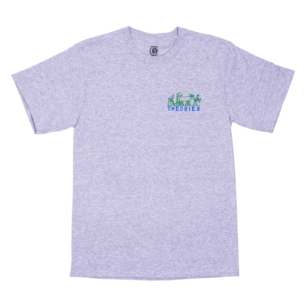 Ash Grey Cheops Theories Brand T-Shirt
