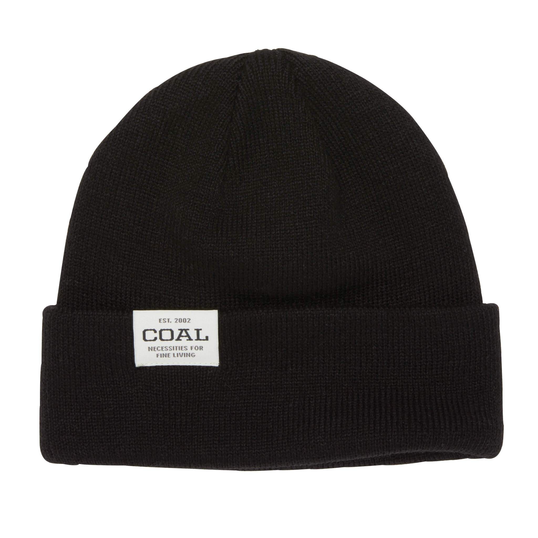 Black Uniform Low Coal Knit Beanie