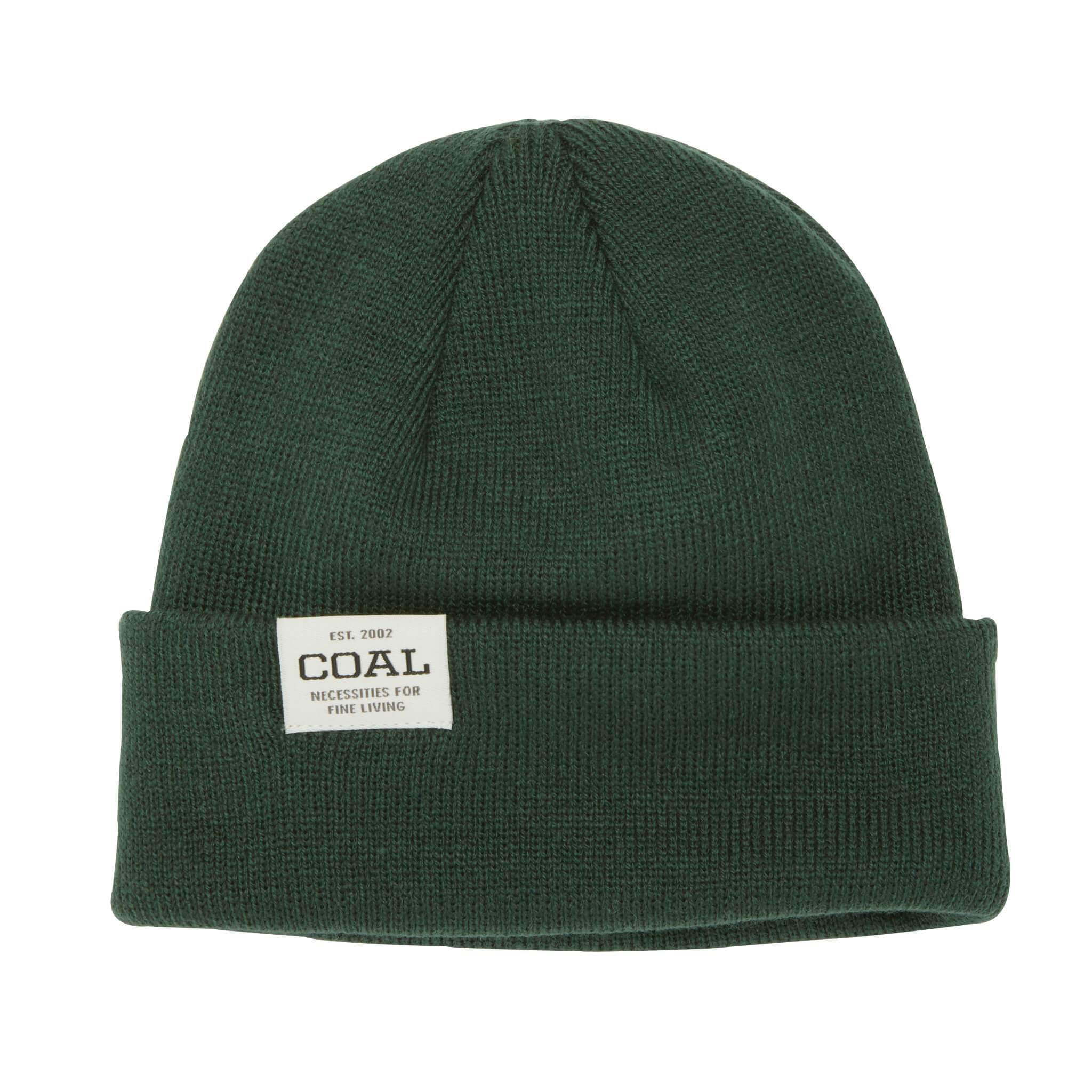 Dark Green Uniform Low Coal Knit Beanie