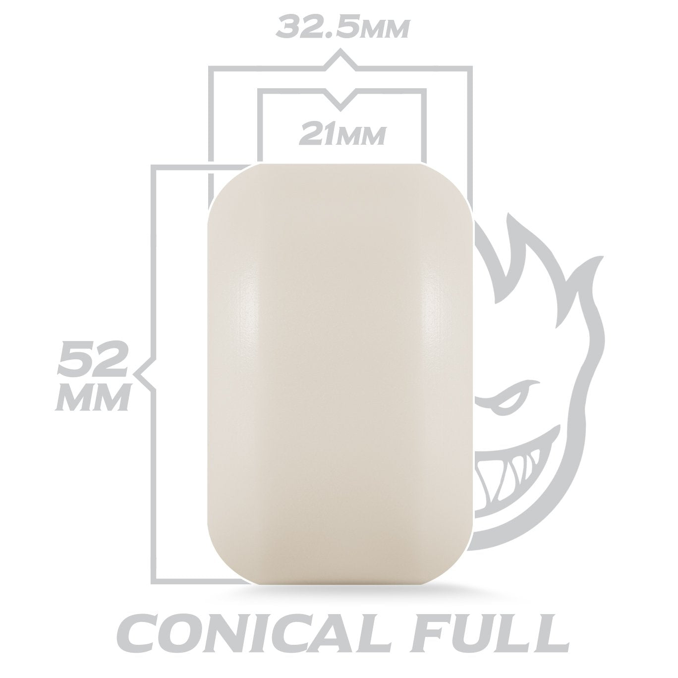 Spitfire Conical Full 52mm Wheel Shape