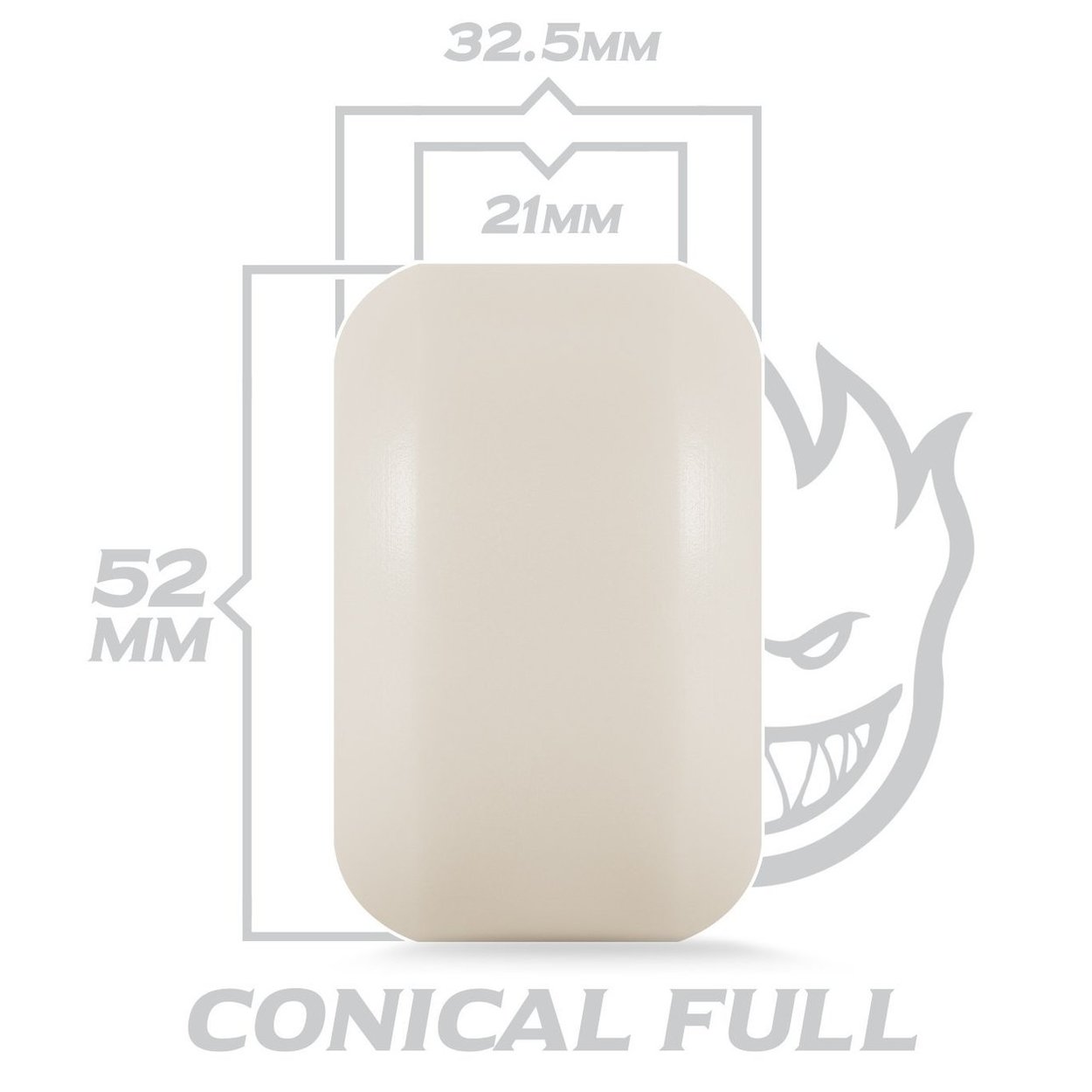 Spitfire Formula Four 99D Blackouts Conical Full Skateboard Wheels - Silver
