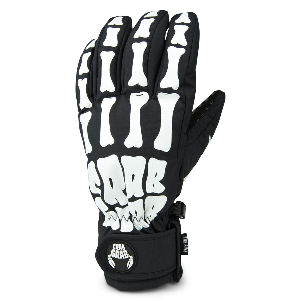 Crab Grab The Five Snowboard Gloves - Bones