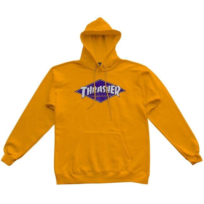 Gold Diamond Logo Thrasher Magazine Hoodie