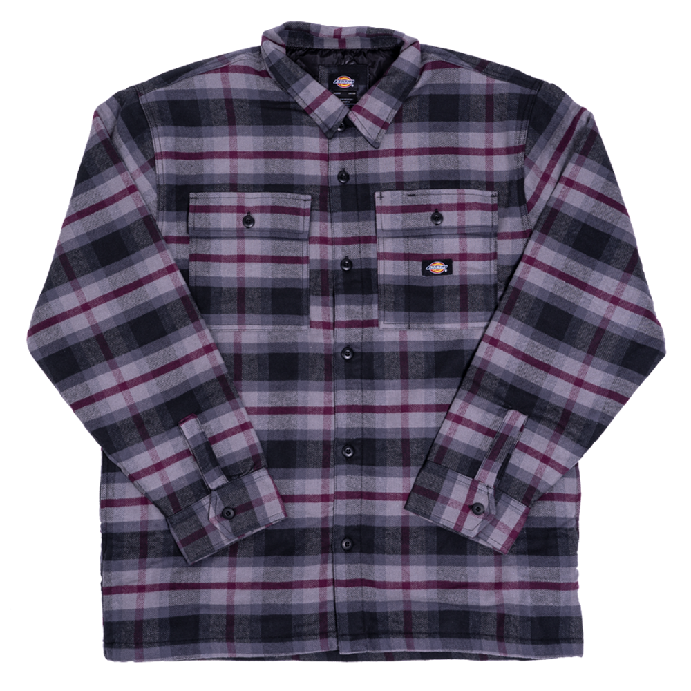 Quilted Lined Dickies Black Moulton Flannel