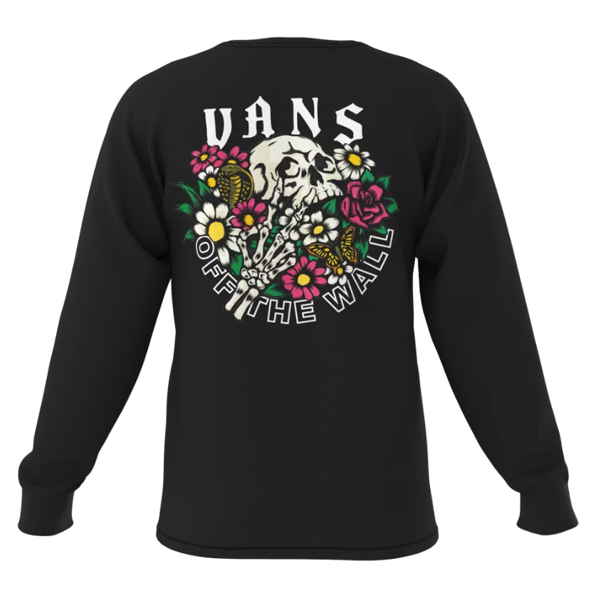 Vans Pushing Up Long Sleeve Tee - Black