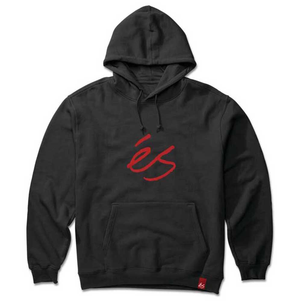 Black/Red eS Script Logo Hoodie