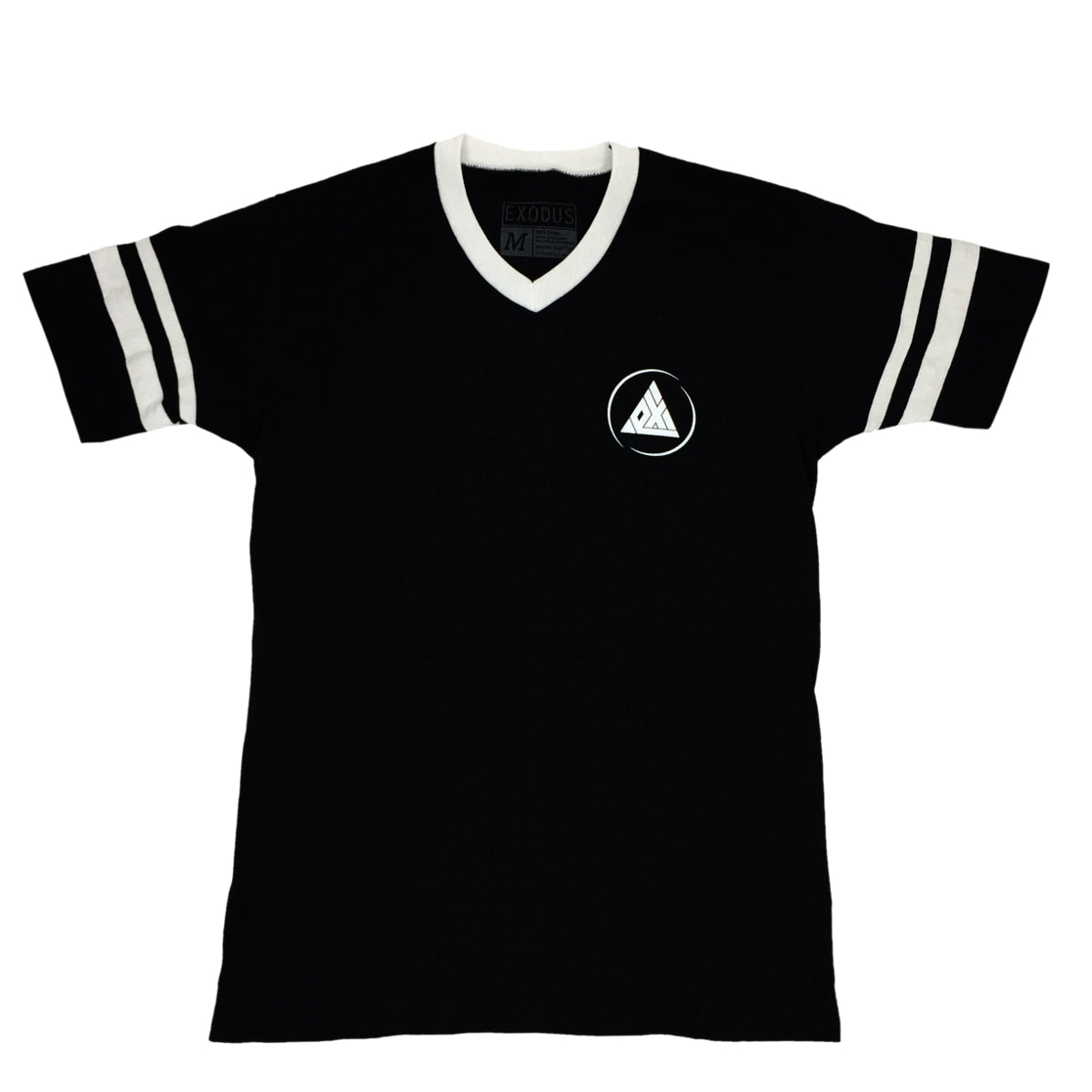 Exodus Offset Circle Logo Striped Jersey - Black/White