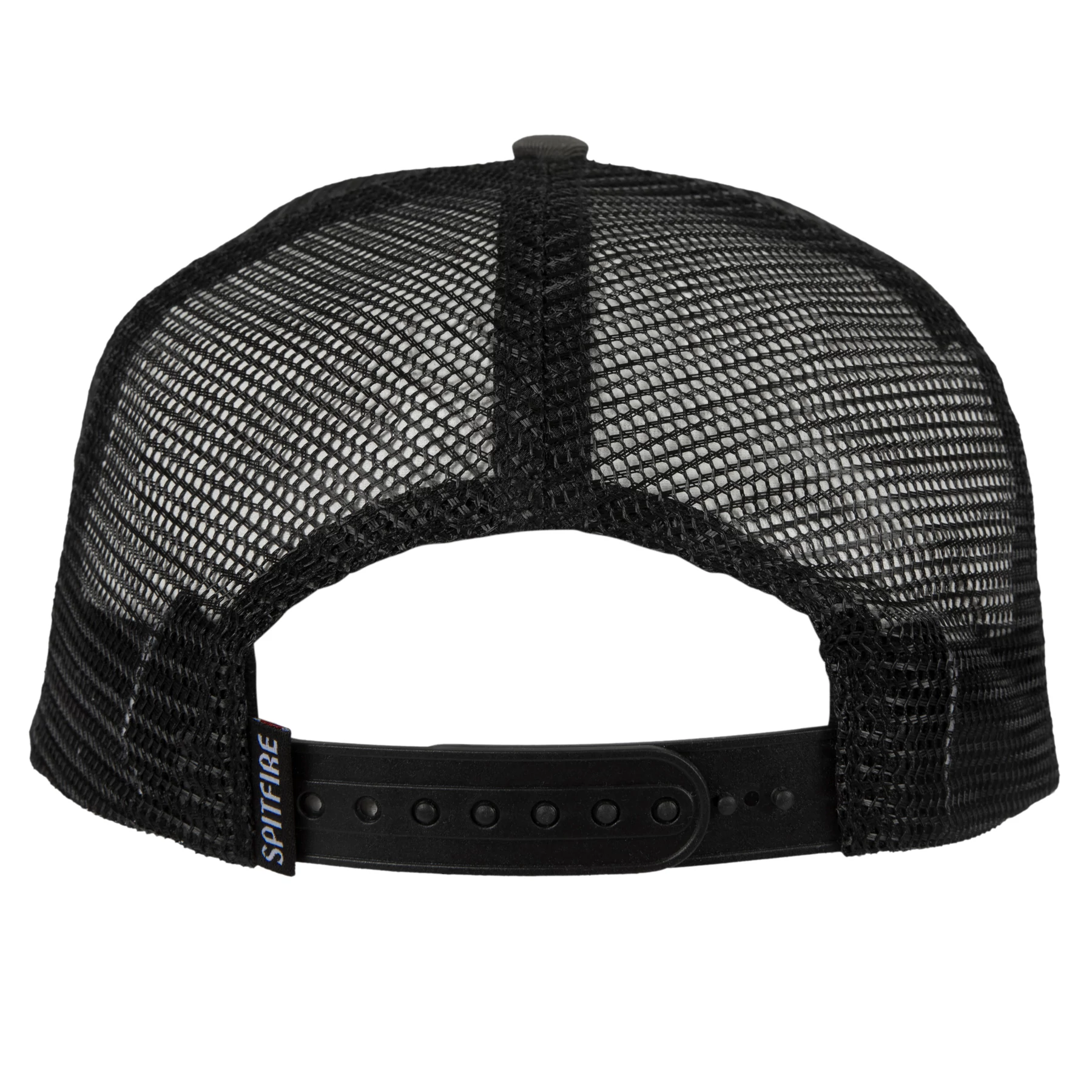 Charcoal 87' Swirl Spitfire Patch Trucker Hat Back