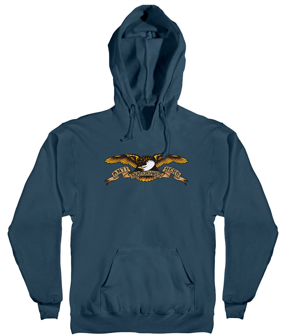 Slate Blue Classic Eagle AntiHero Skateboards Hoodie