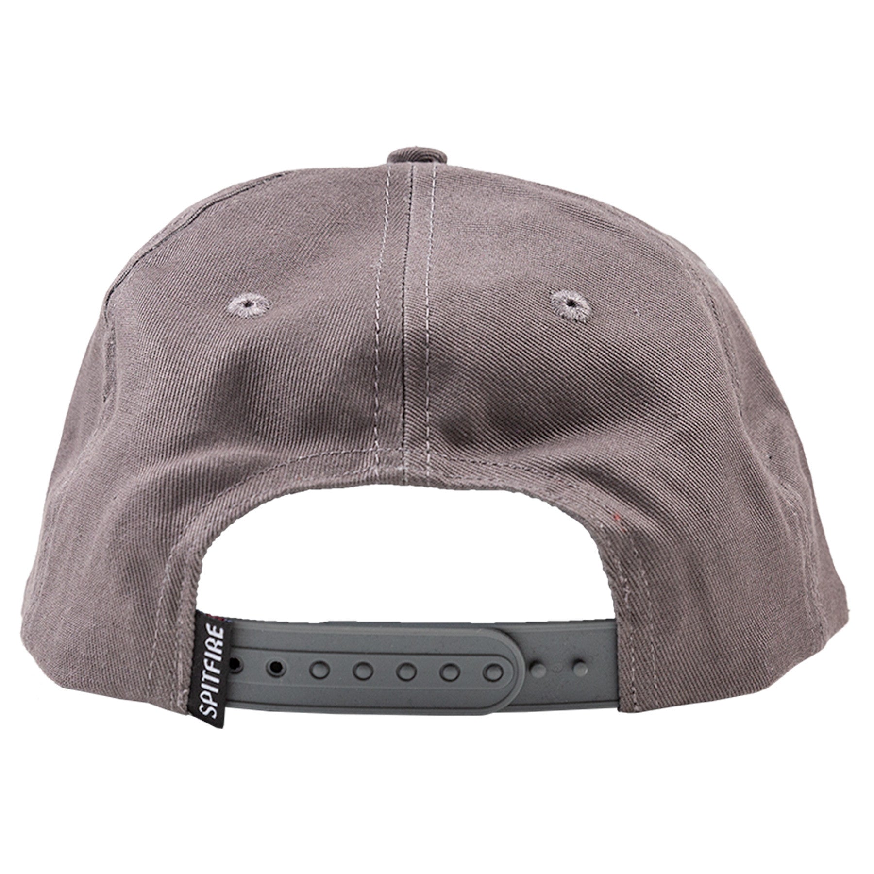 Grey/Red Bighead Fill Spitfire Snapback Hat Back