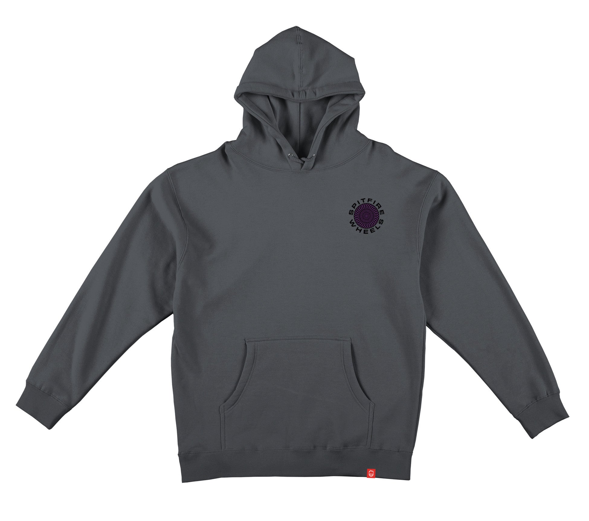 Charcoal Classic 87' Spitfire Wheels Swirl Hoodie