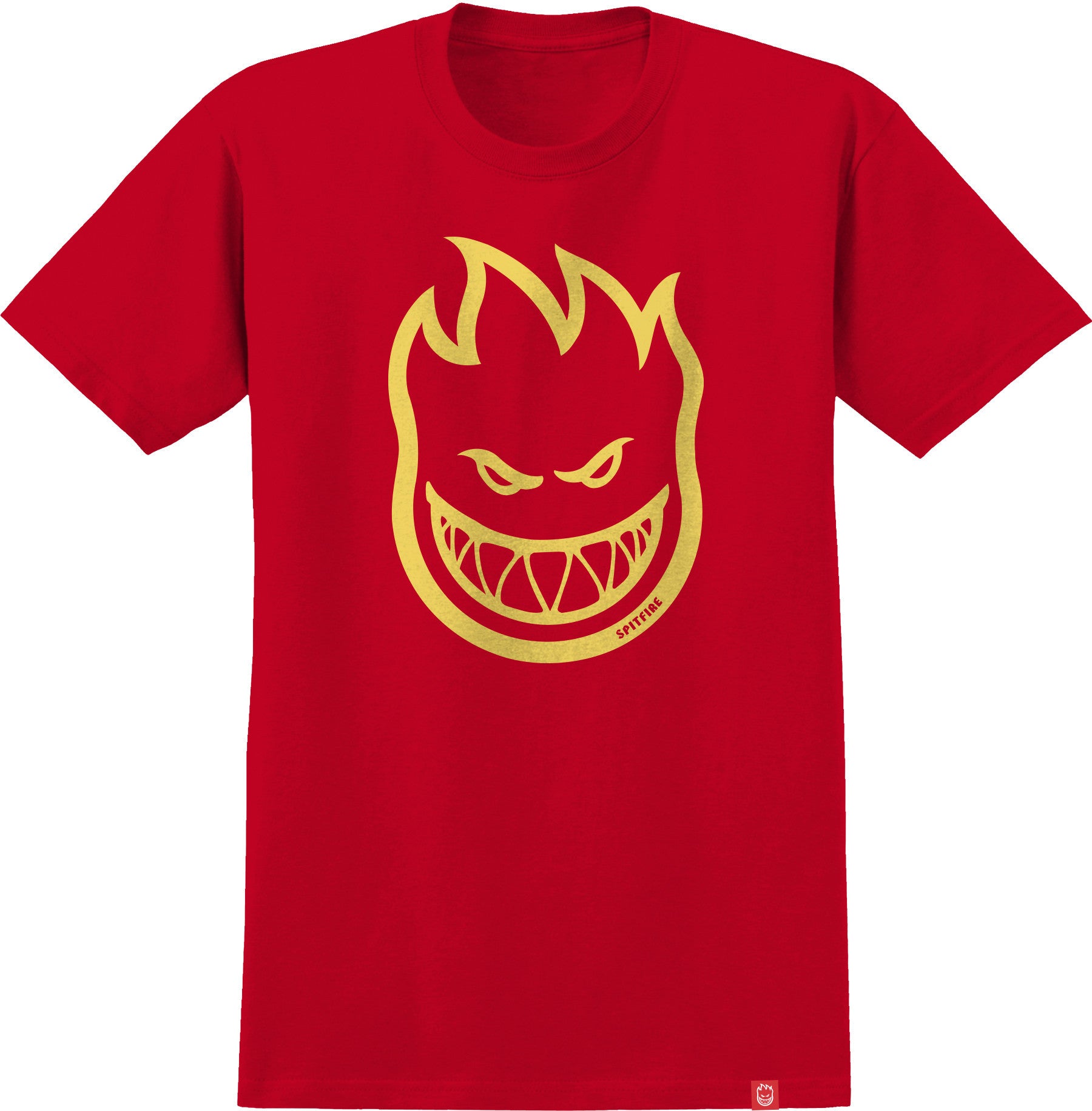 Red/Yellow Kids Youth Bighead Spitfire Wheels T-Shirt