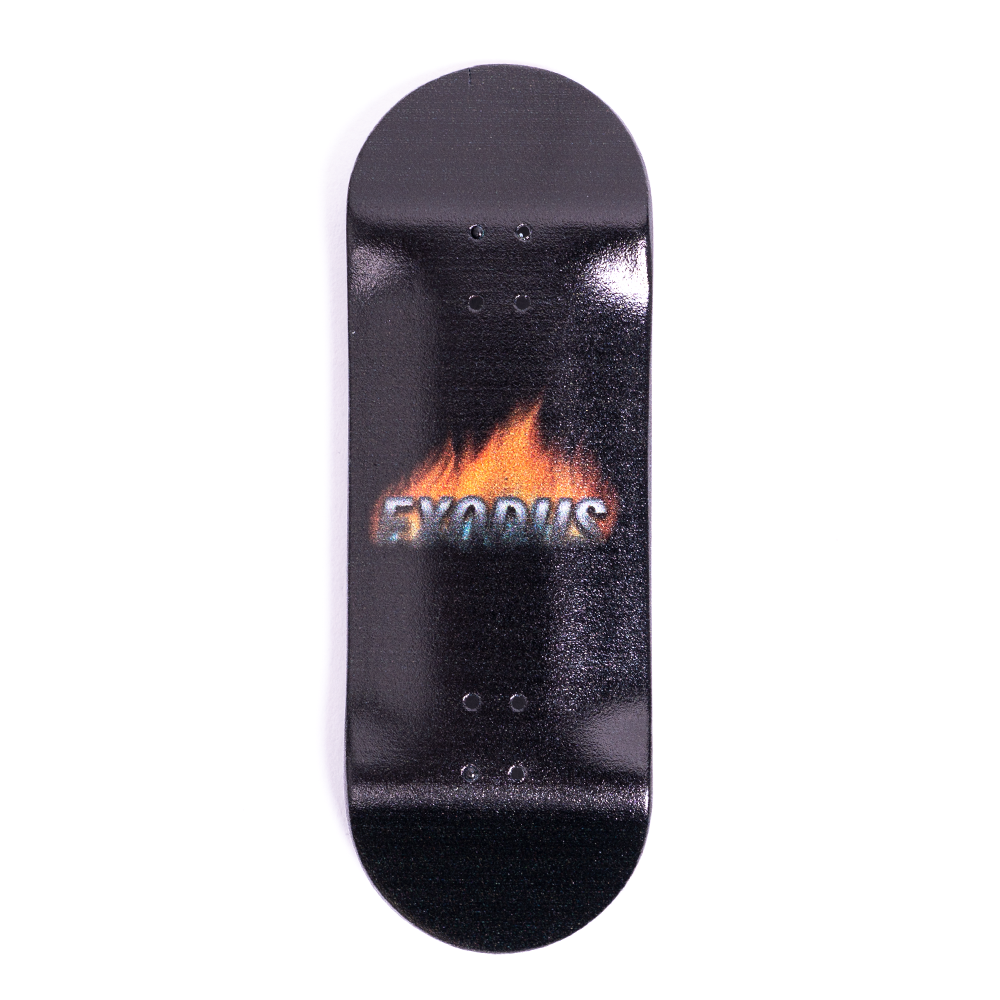 Deep Concave Flames Exodus Fingerboard Deck