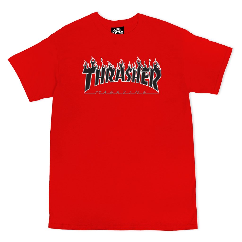 Red Flame Logo Thrasher Magazine T-Shirt