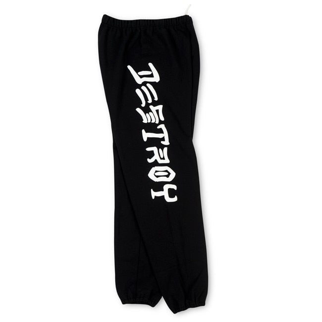 Thrasher Skate and Destroy S.A.D. Sweatpants - Black