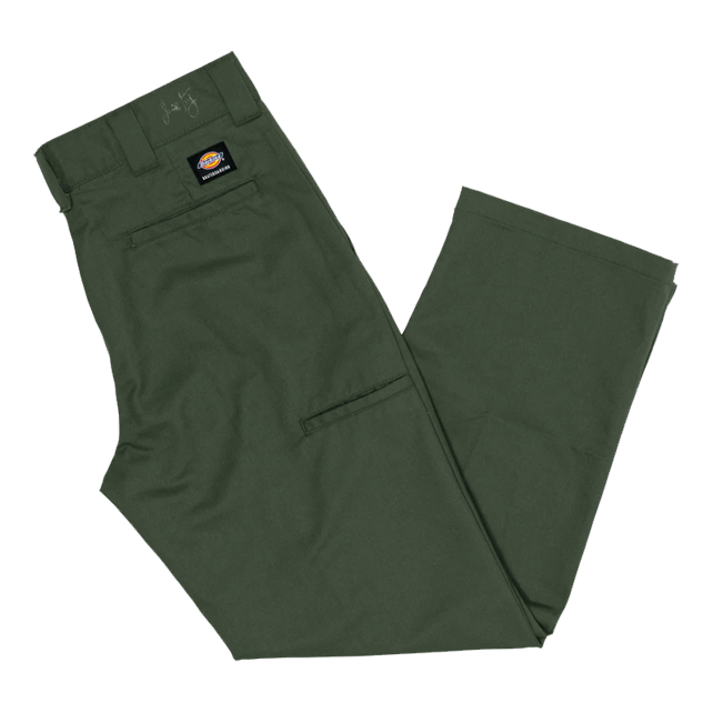 Olive Green Loose Fit Foy Dickies Skateboarding Pants 2