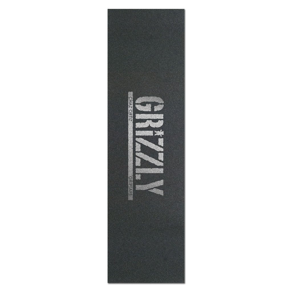 Grizzly Chaz Ortiz Reflective Stamp Skateboard Griptape