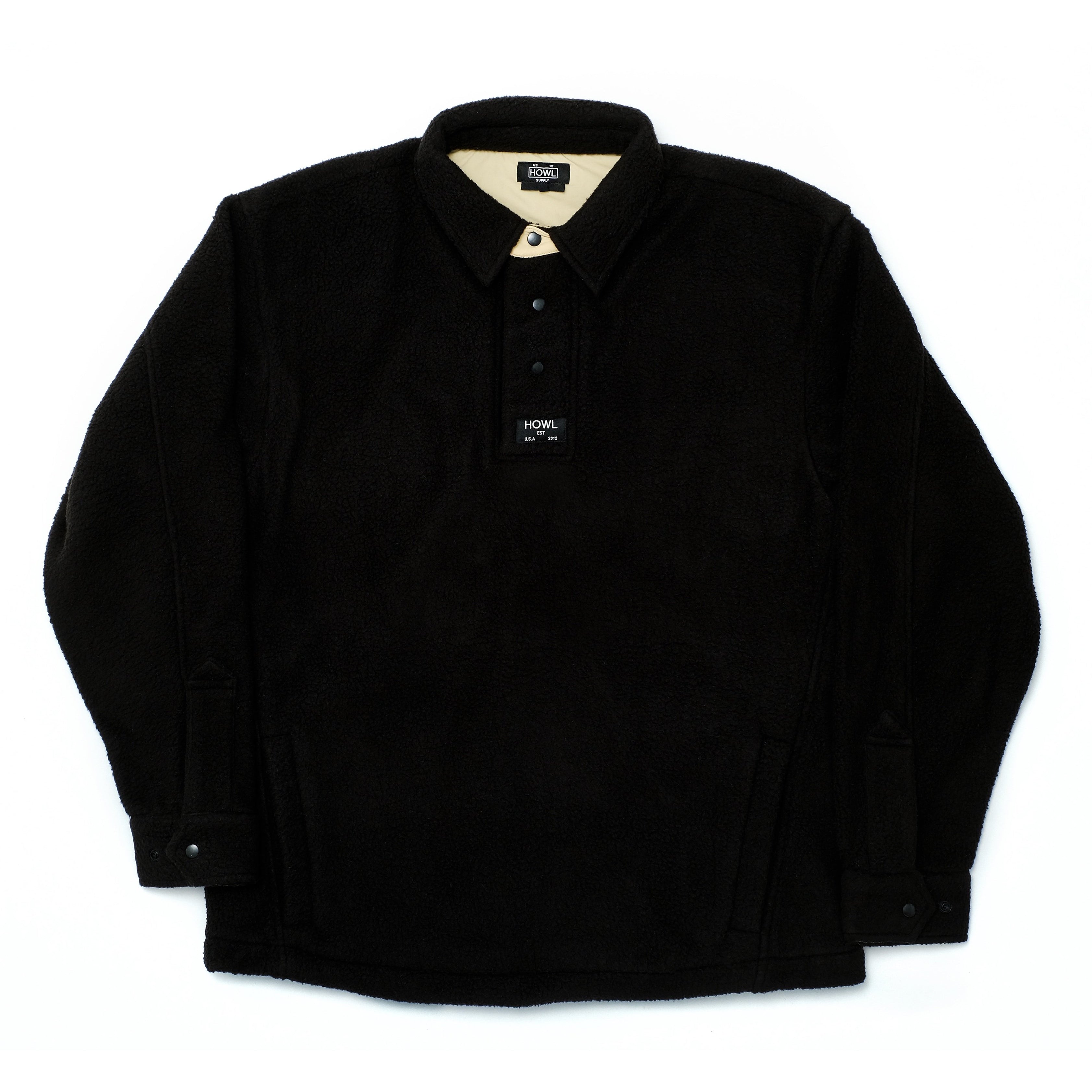 Black Fleece Howl Supply Henley Pullover