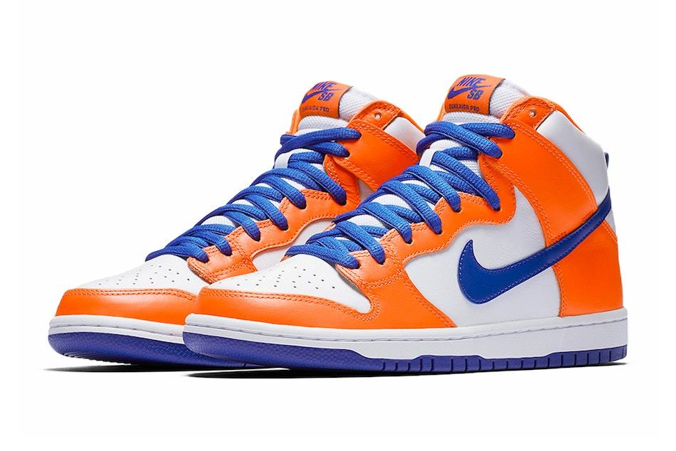 Nike SB X Danny Supa Dunk High Traditional QS - Safety Orange/Hyper Blue/White