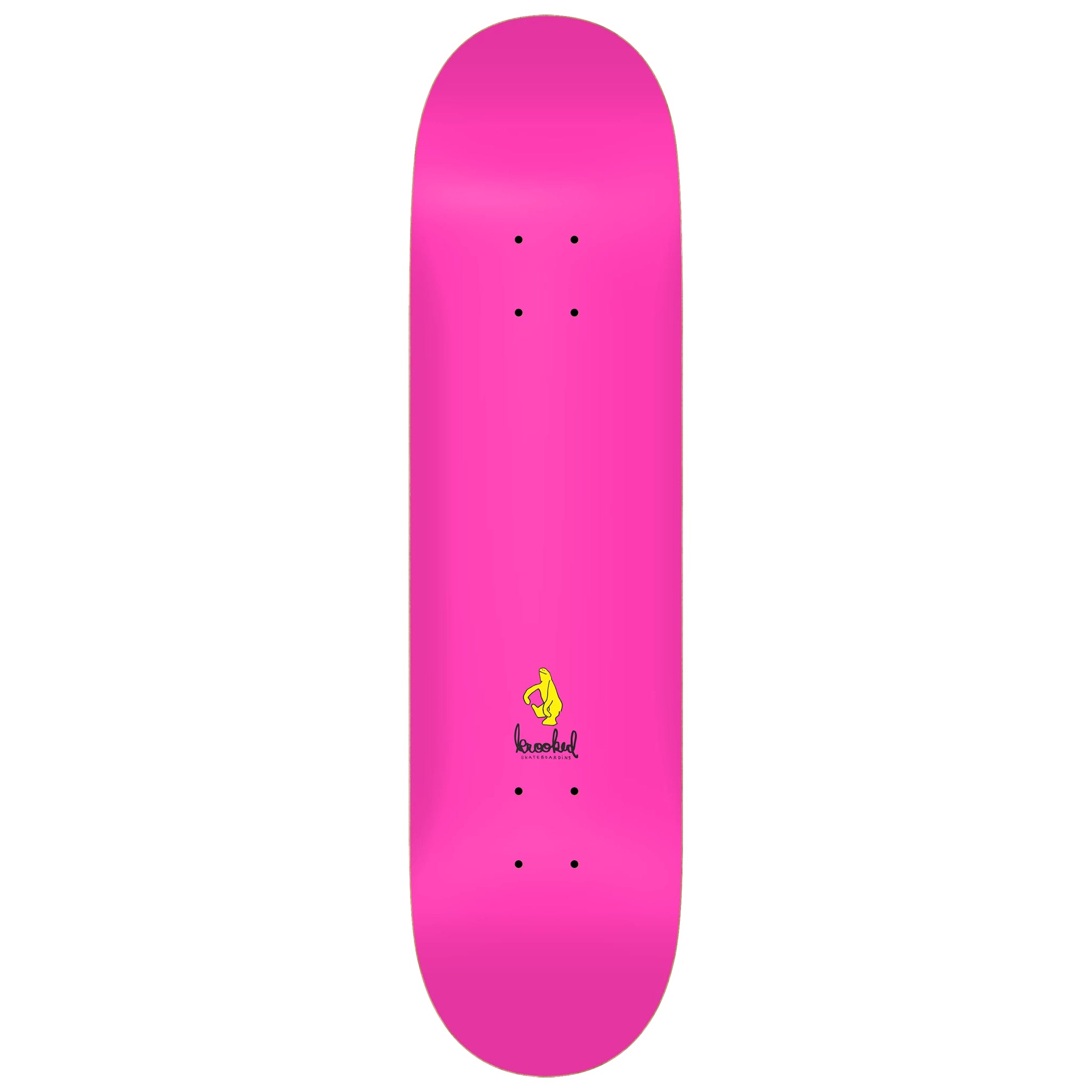 Pink 8.5" Ikons Krooked Skateboard Deck