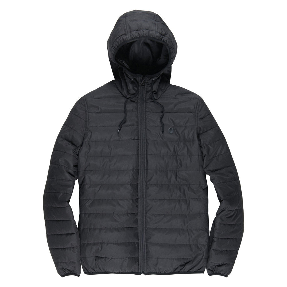 Element Skateboards Travel Well Alder Puff Jacket Flint Black
