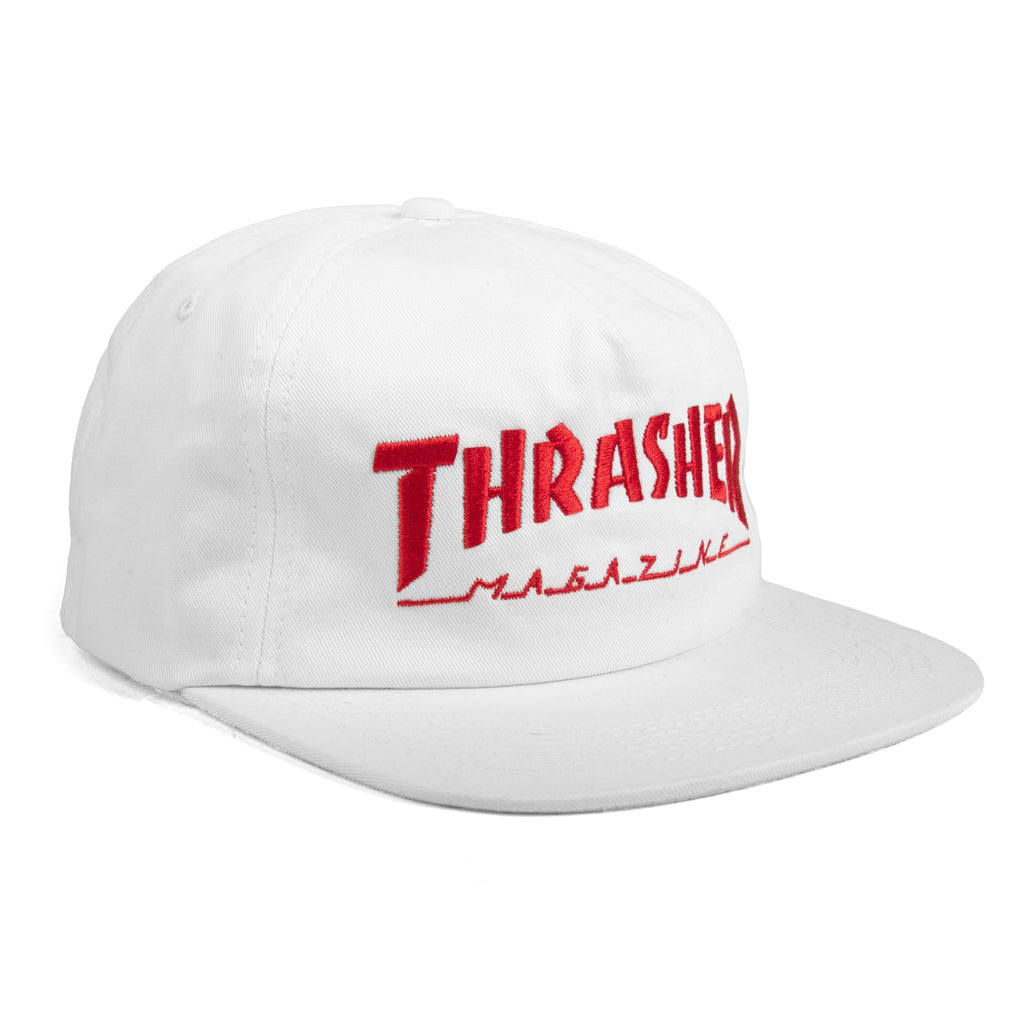 White Mag Logo Thrasher Magazine Snapback