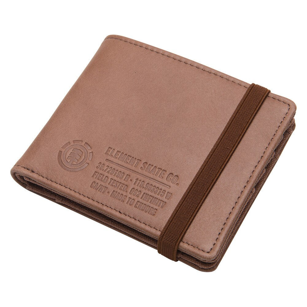 Element Skateboards Endure Leather Wallet - Brown