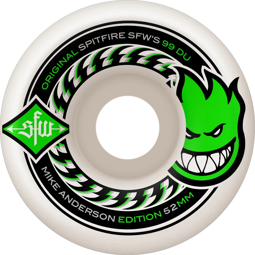 Mike Anderson SFW Spitfire Skateboard Wheels