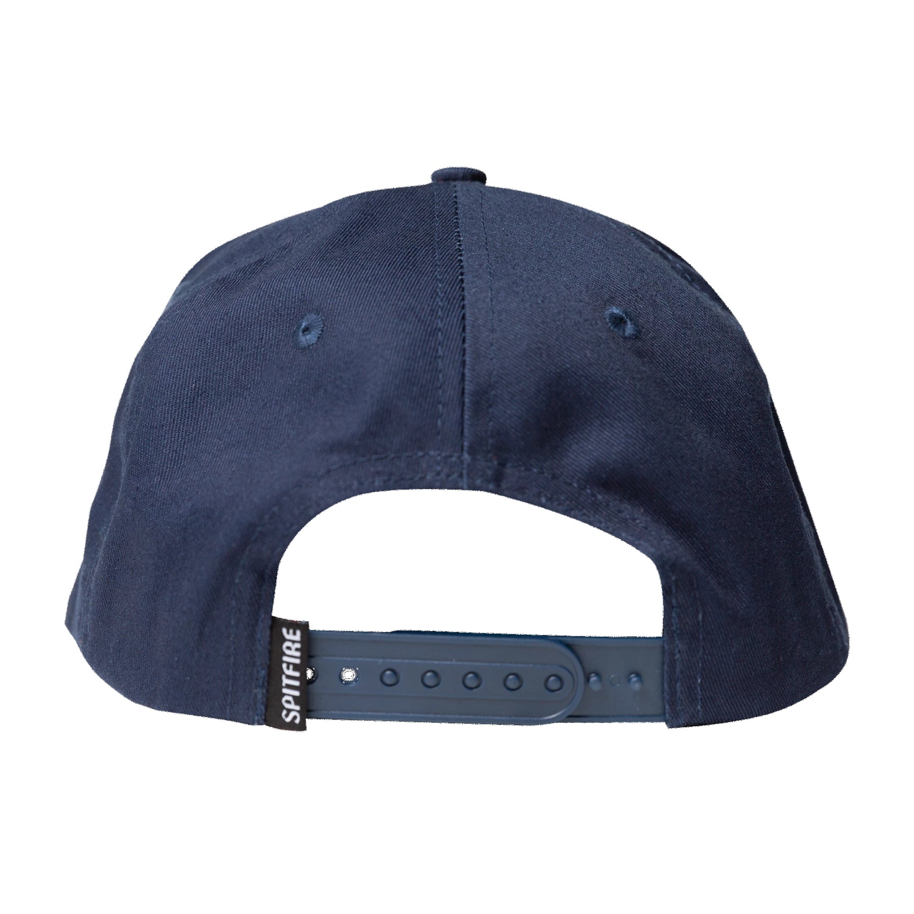Navy Spitfire Wheels Bighead Snapback Back