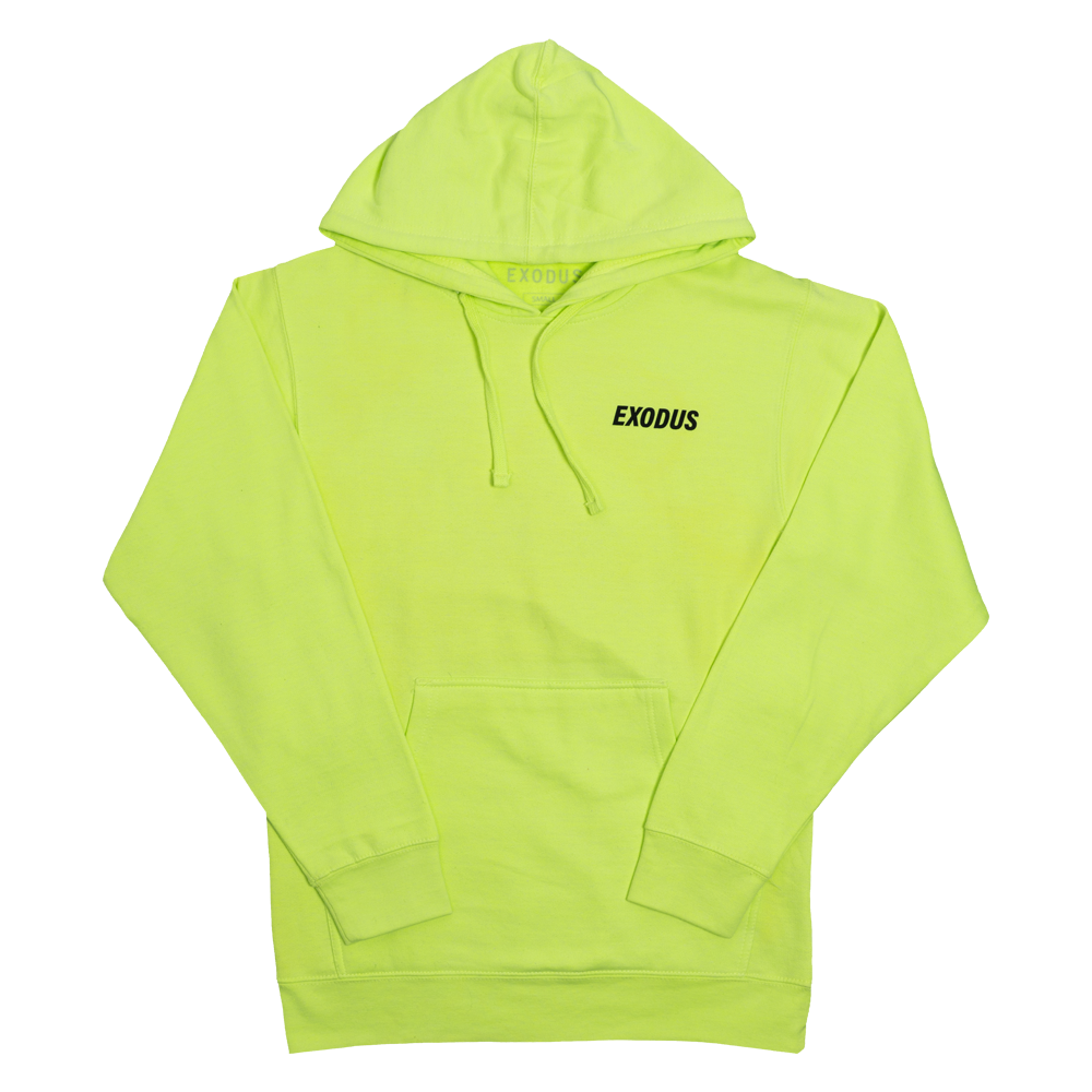 Exodus Midweight T1 Logo Hoodie - Neon Yellow