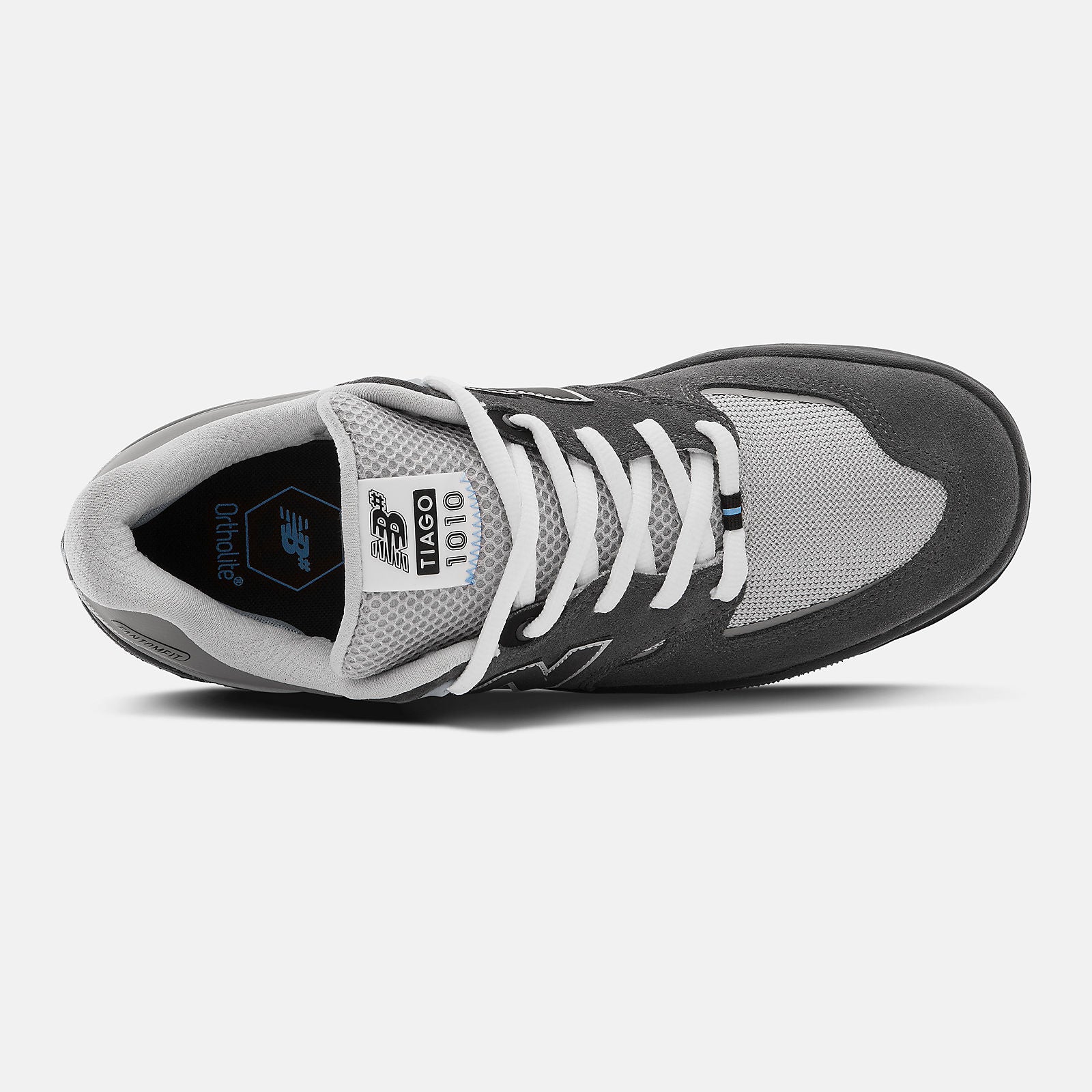 Grey NM1010 Tiago NB Numeric Skateboarding Shoe Top