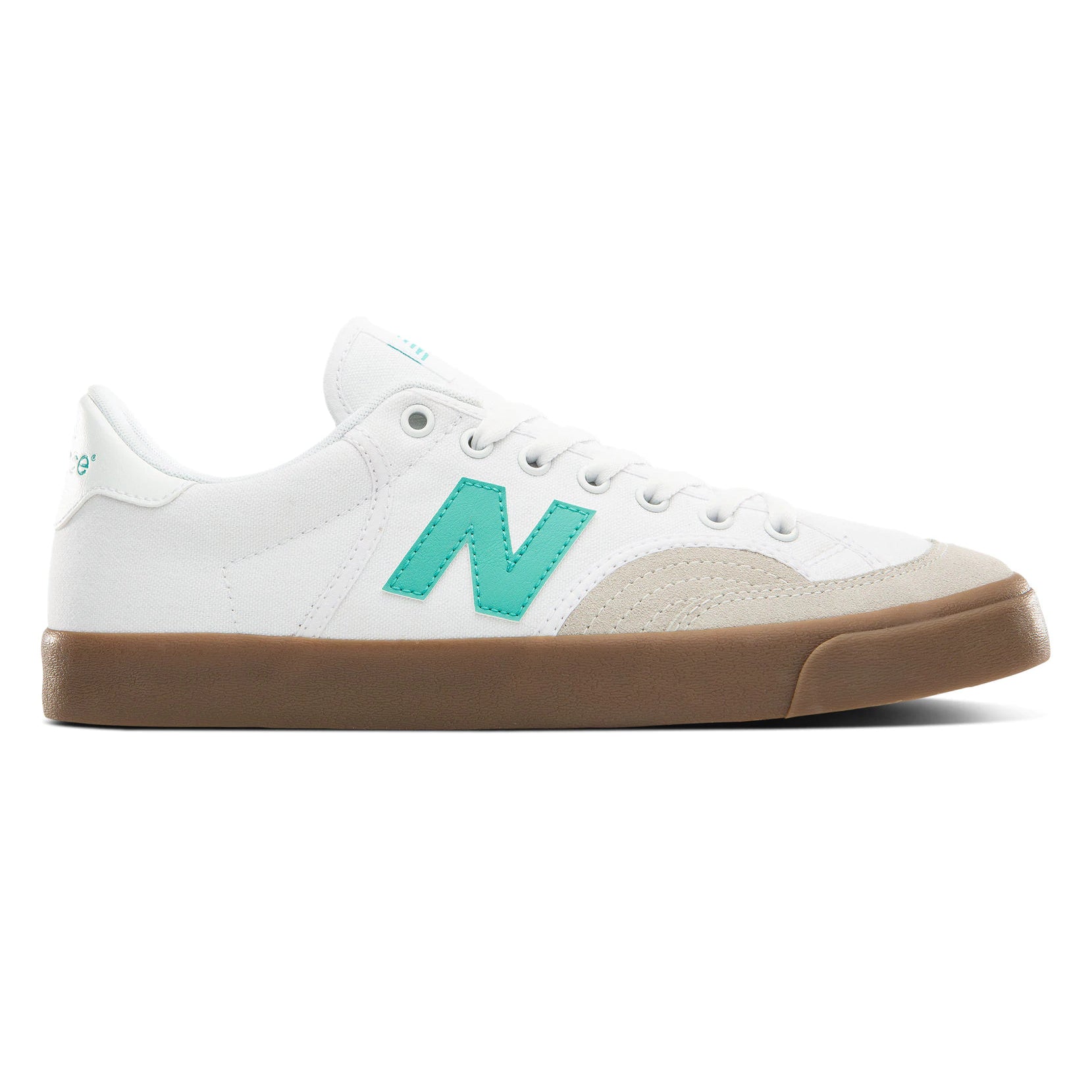 White with Tidepool NM212 New Balance Numeric Skateboard Shoes